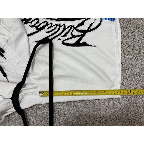 Vintage Billabong Board Shorts White Mark Occhilupo Surfing Y2K Mens 36 x 11" - Picture 14 of 16